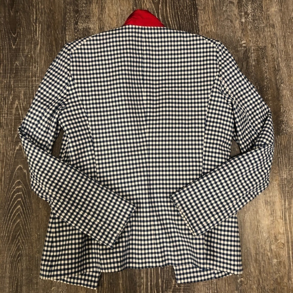 Veronica Beard Cottage Gingham Checked Blazer 2 - image 5